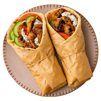 Just Greek Street Food Dunfermline Wraps