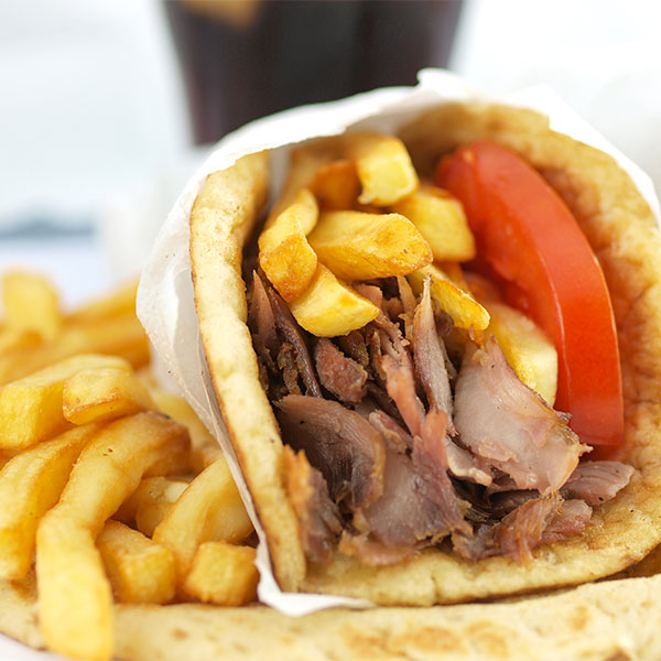 Just Greek Street Food Dunfermline Pork Gyros with Chips